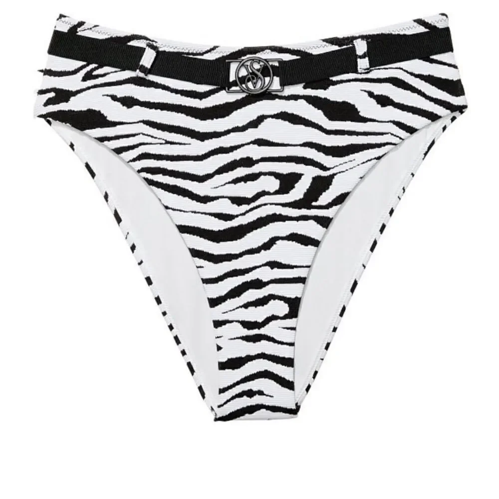 Victorias Secret Swim Wild Wanderer Bralette Bikini top and Bottoms Set Zebra
